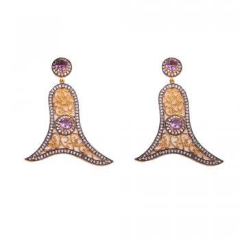 Nickel-Free Gold Plated  Designer Earrings 